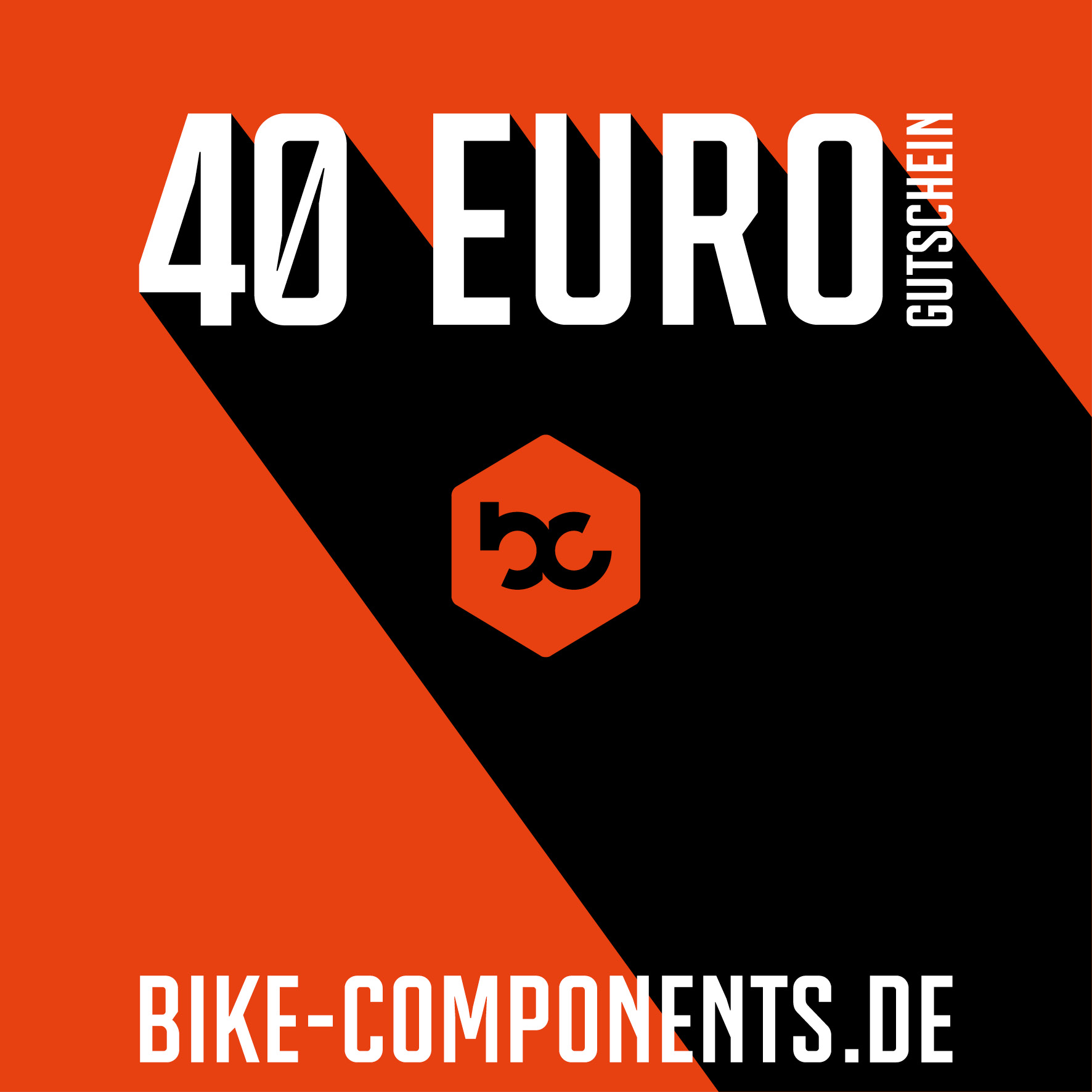 40,-&euro; BikeComponents-Gutschein Digital