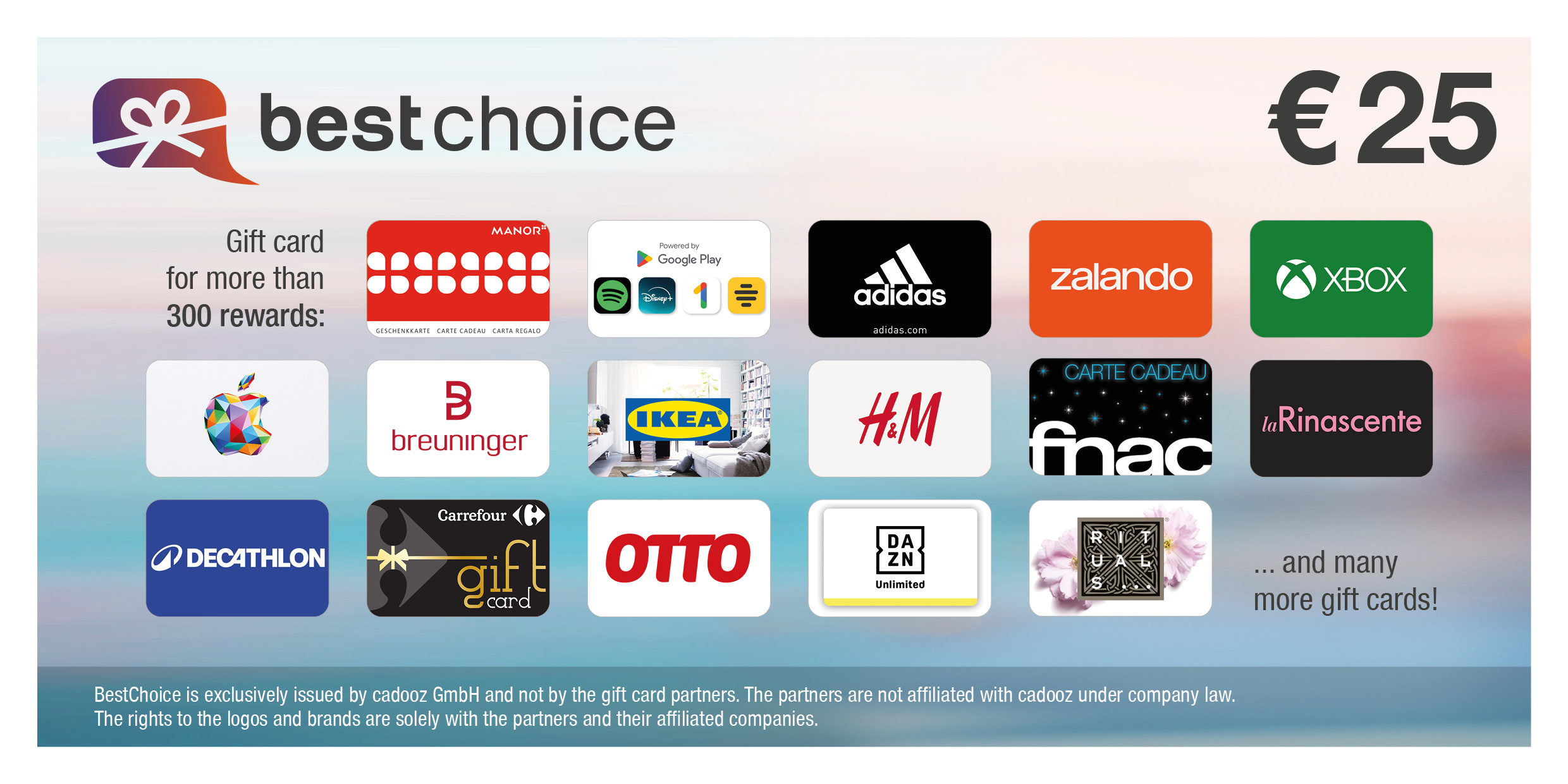 25,-&euro; BestChoiceEU-Gutschein Digital