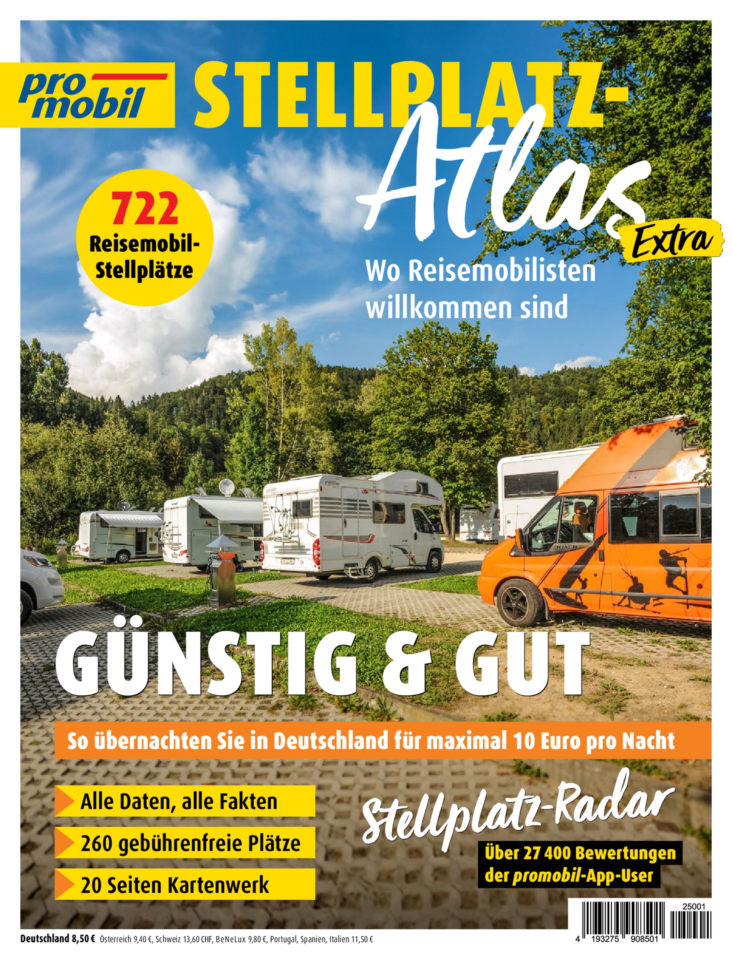 promobil Stellplatz Atlas ePaper 01/2025