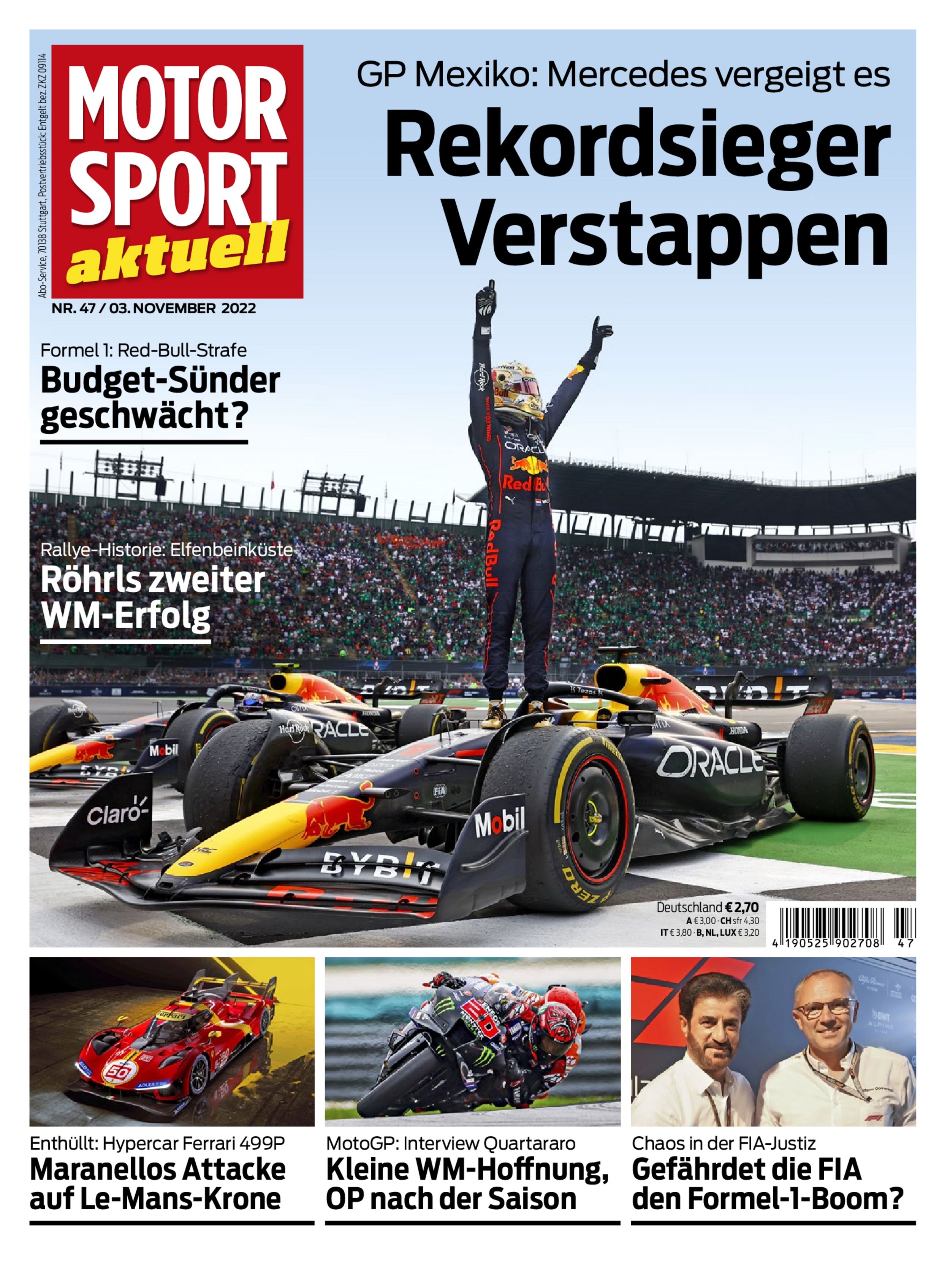 MOTORSPORT aktuell ePaper 47/2022