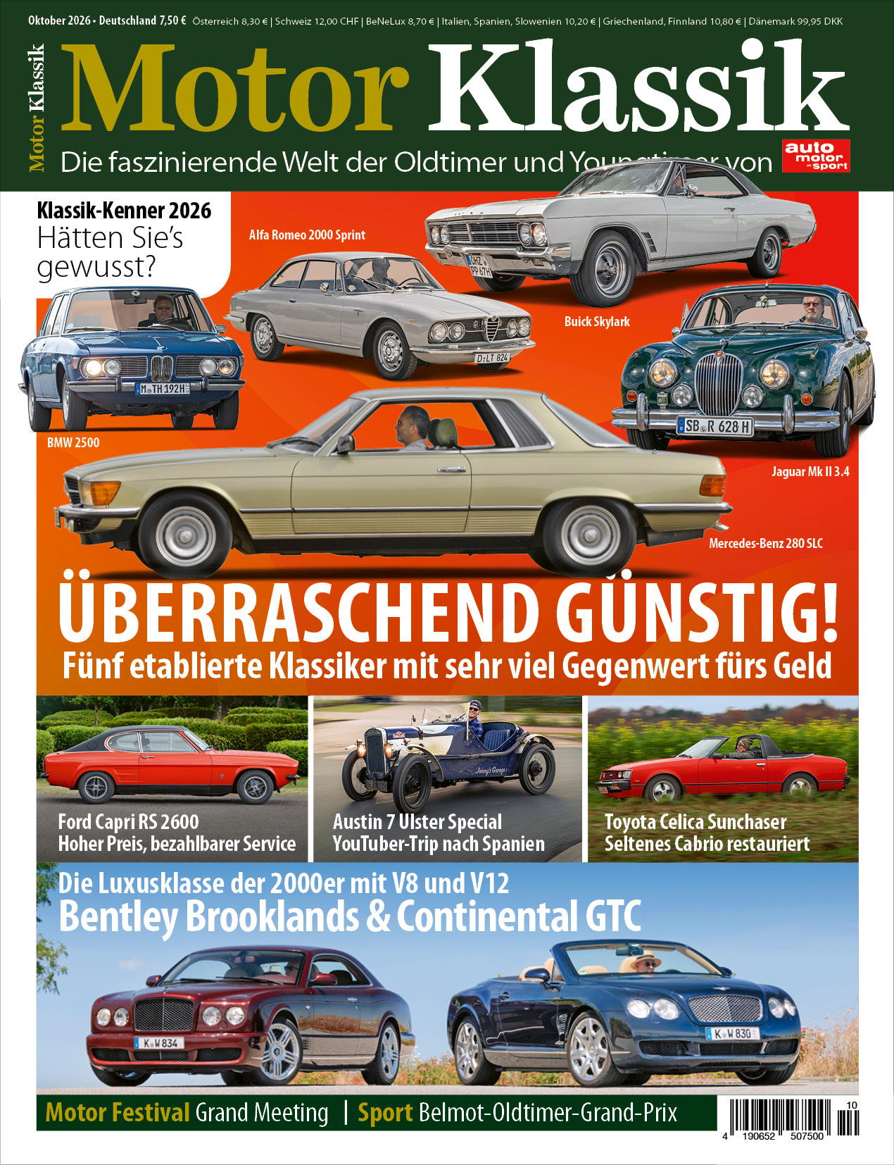 Motor Klassik E-Paper, Mini-Abo E-Paper