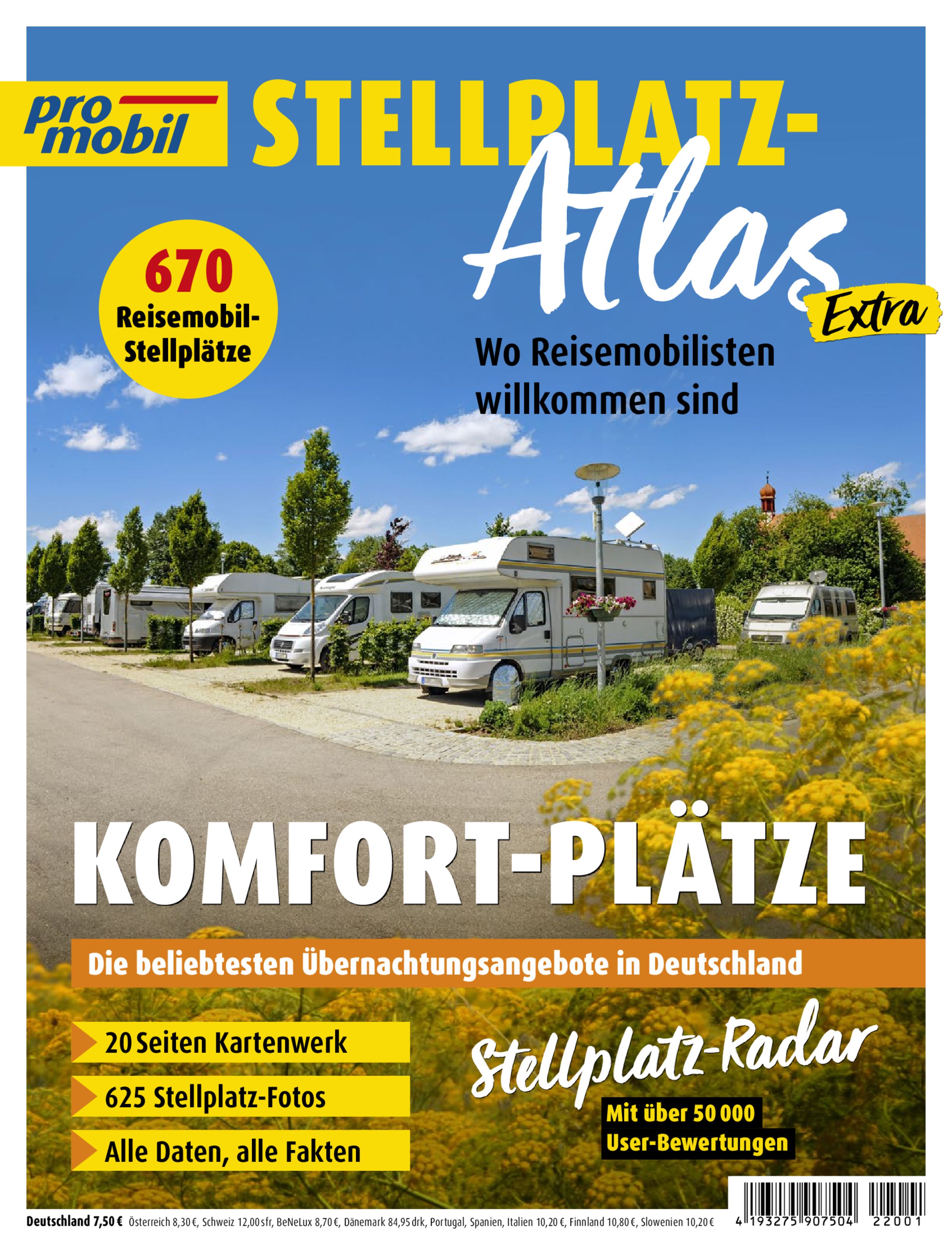 promobil Stellplatz Atlas ePaper 01/2022