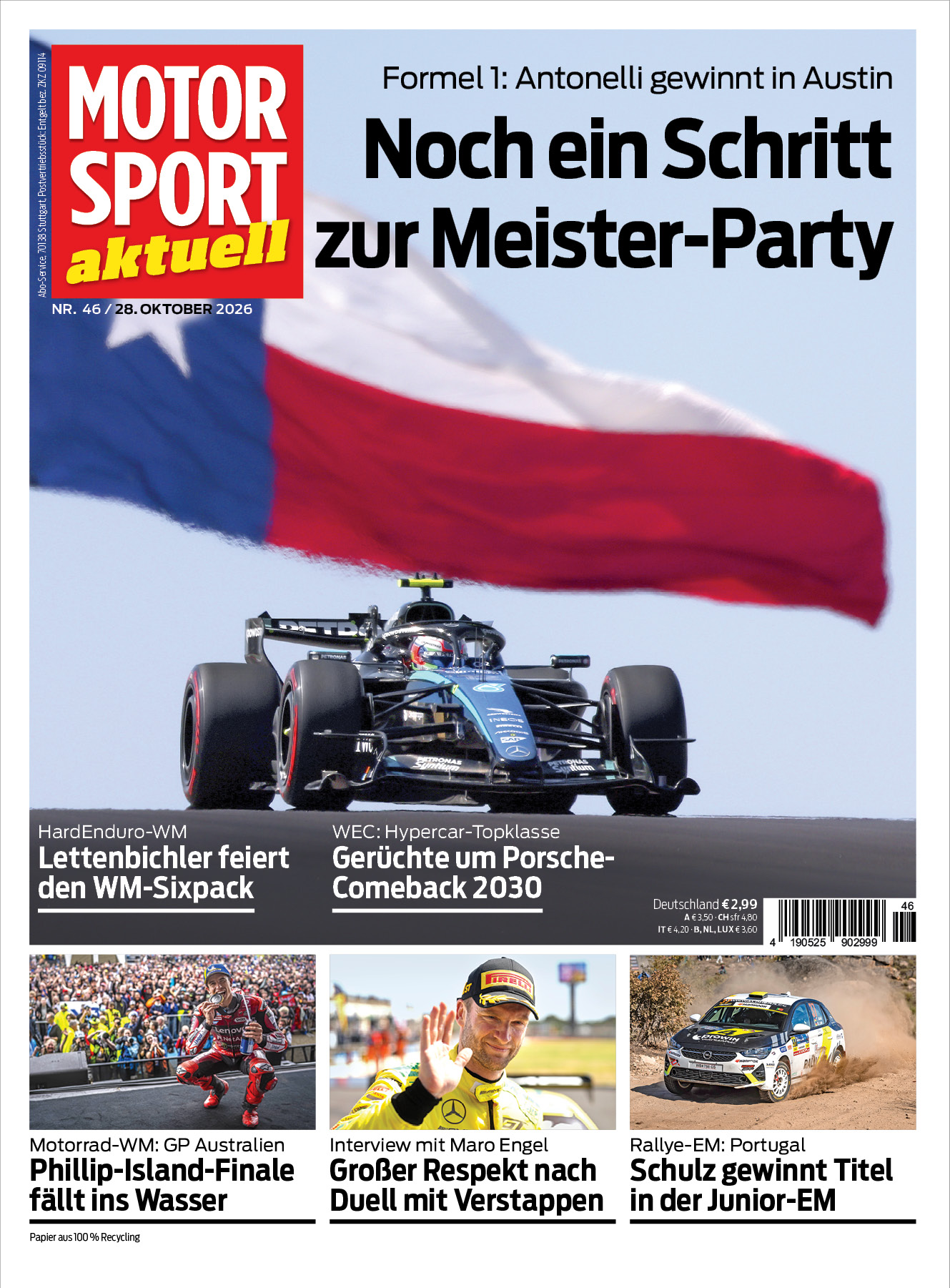 MOTORSPORT aktuell Rauszeit-Angebot!
