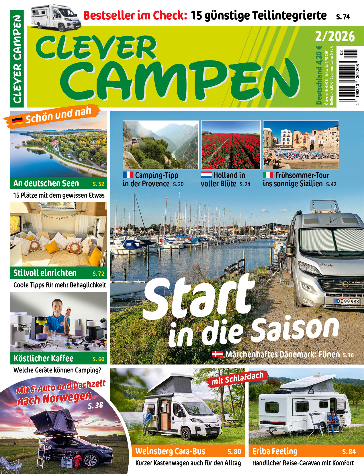 CLEVER CAMPEN Kombi-Abo, Print + E-Paper (5 Ausgaben)