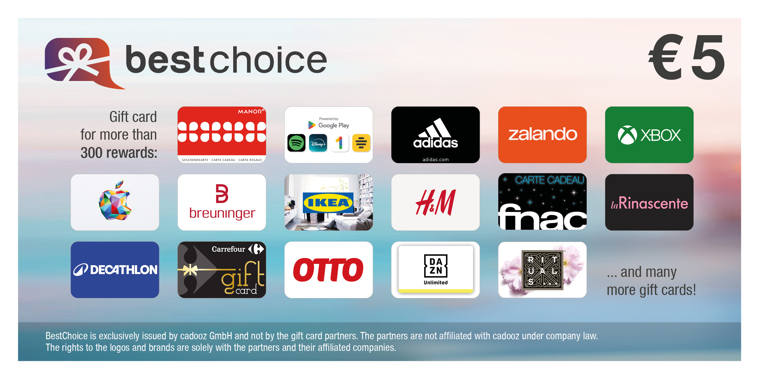 5,-&euro; BestChoiceEU-Gutschein Digital