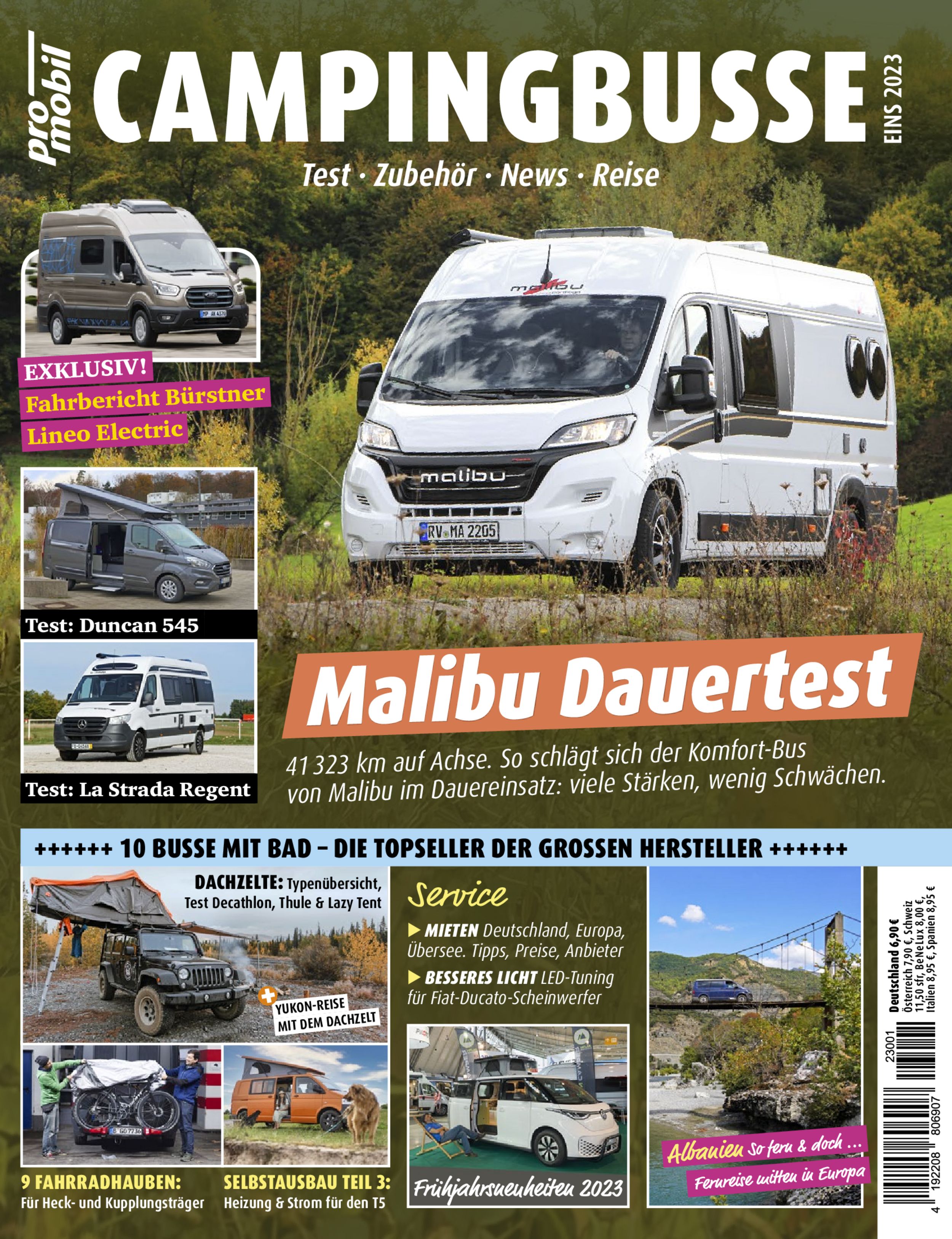 promobil CAMPINGBUSSE ePaper 01/2023