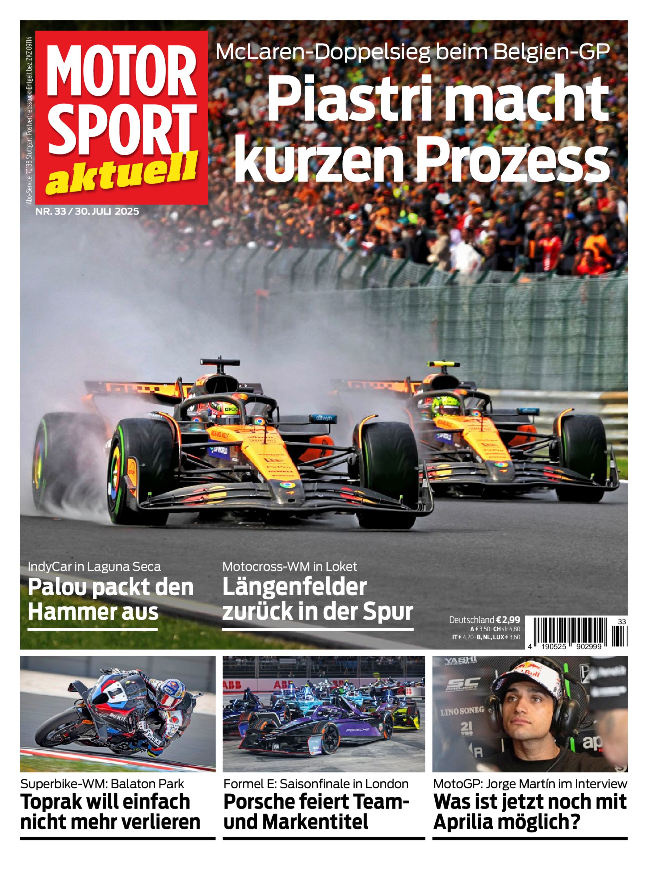 MOTORSPORT aktuell ePaper 33/2025