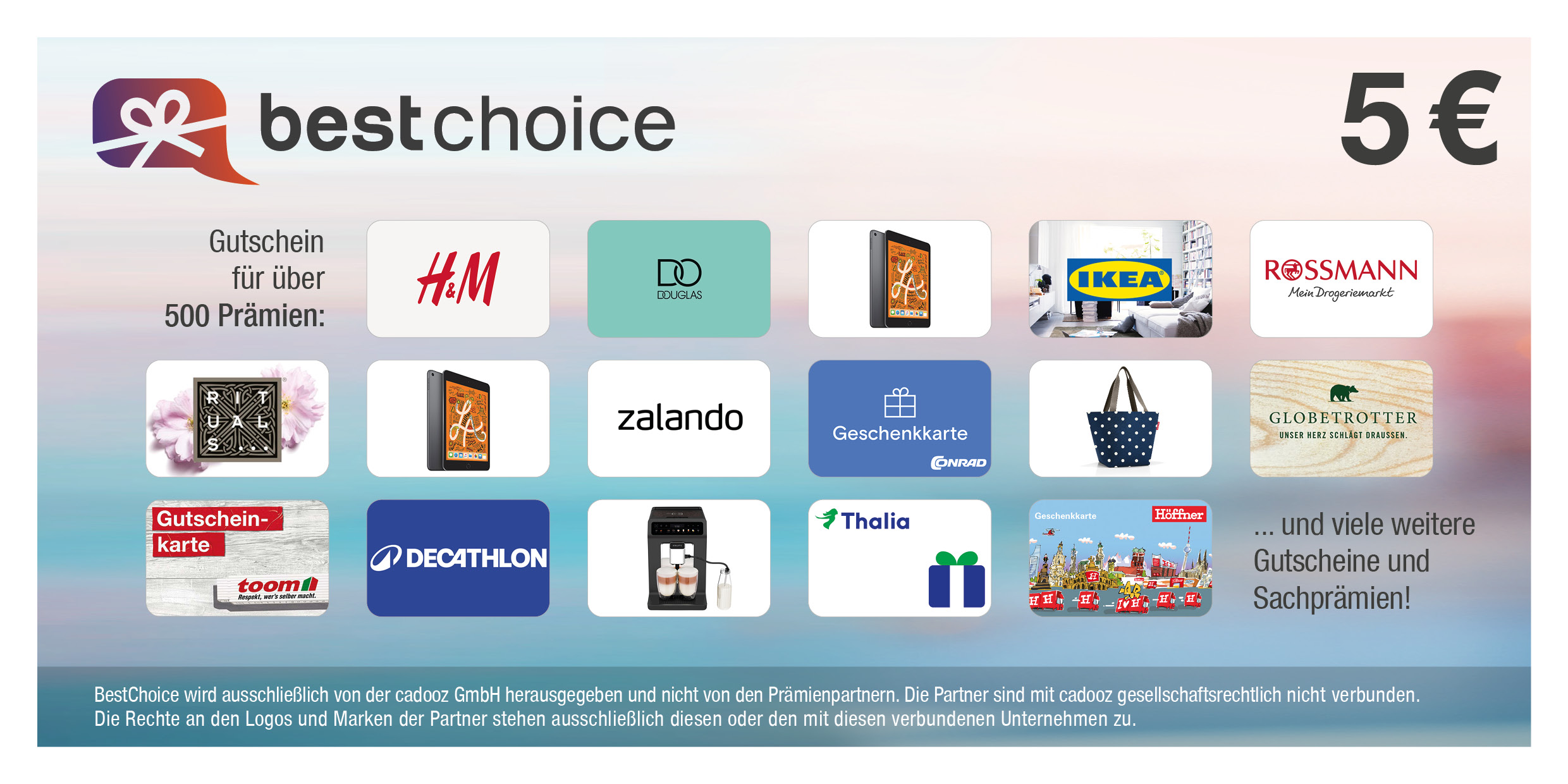 5,-&euro; BestChoice-Gutschein Digital