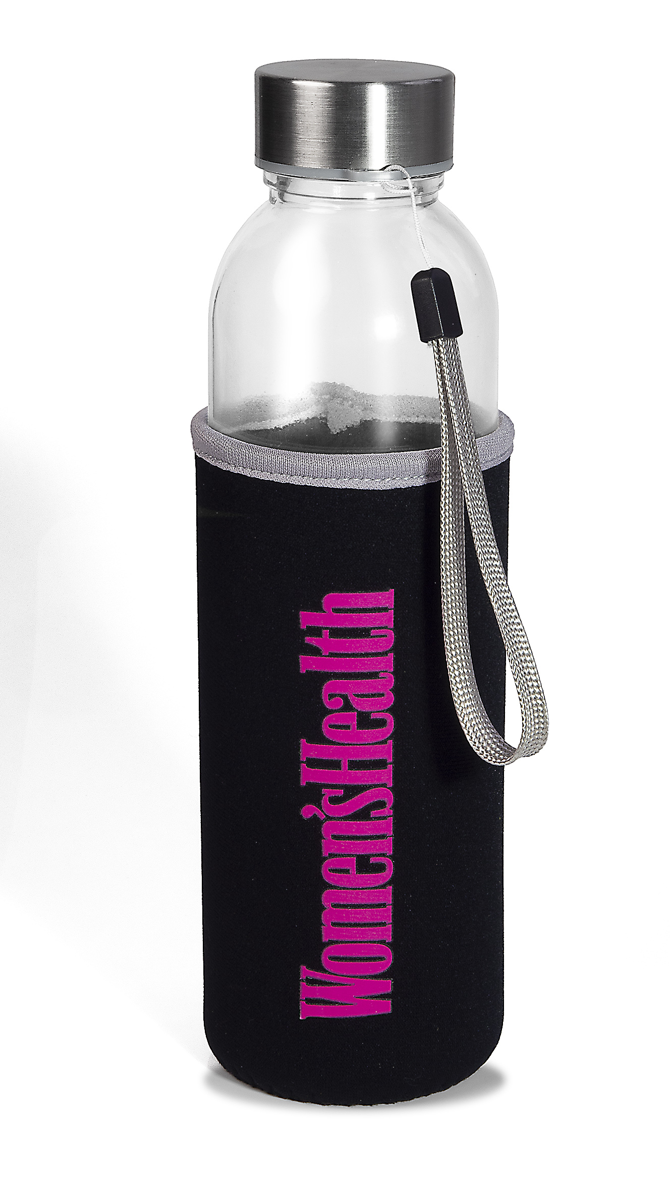 Trinkflasche mit Women&acute;s Health-Logo
