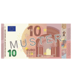 € 10 Verrechnungsscheck 