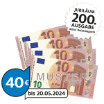 € 40 Verrechnungsscheck 