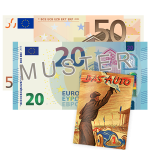 € 70 Verrechnungsscheck + Erstausgabe „das Auto“ (Nachdruck)