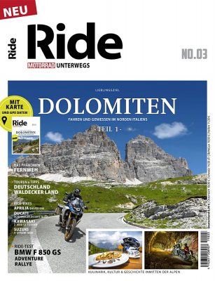MOTORRAD Ride 3/2019 Dolomiten 